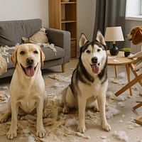 7 Rase de câini care îți fac praful apartamentul când sunt lăsați singuri