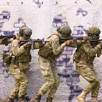 Degringoladă totală în Germania! Poliția trage în armată