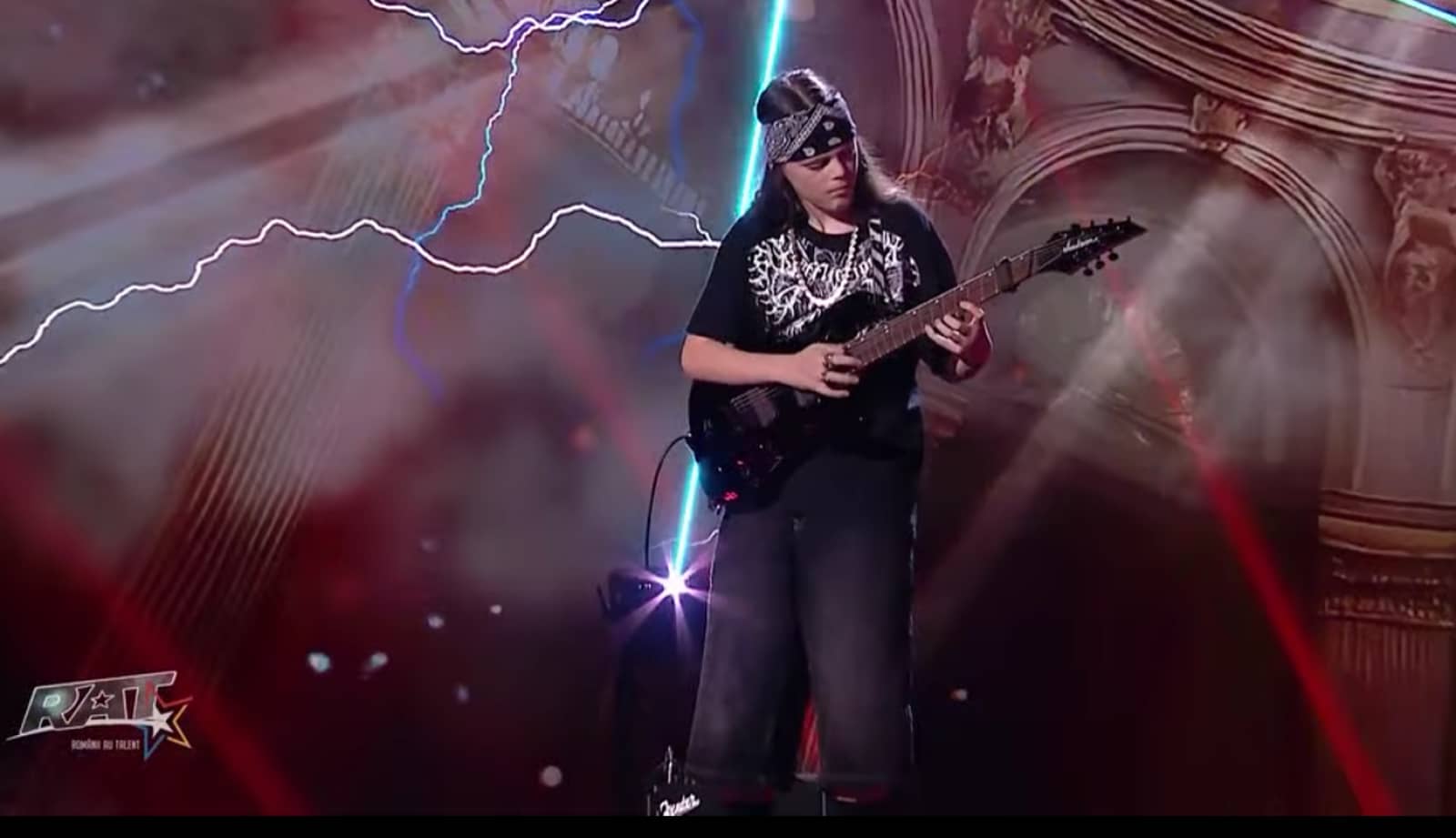 Patrick Nicoară, chitaristul de doar 12 ani de la „Românii au Talent”, în lacrimi după moment. Andi: „Un rocker adevărat nu cedează”