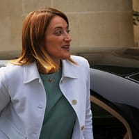 FOTO Șefa Parlamentului European, mesaj în miez de noapte, după întâlnirea cu Nicușor Dan