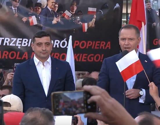 VIDEO George Simion, mesaj din Polonia, din mijlocul susținătorilor lui Karol Nawrocki