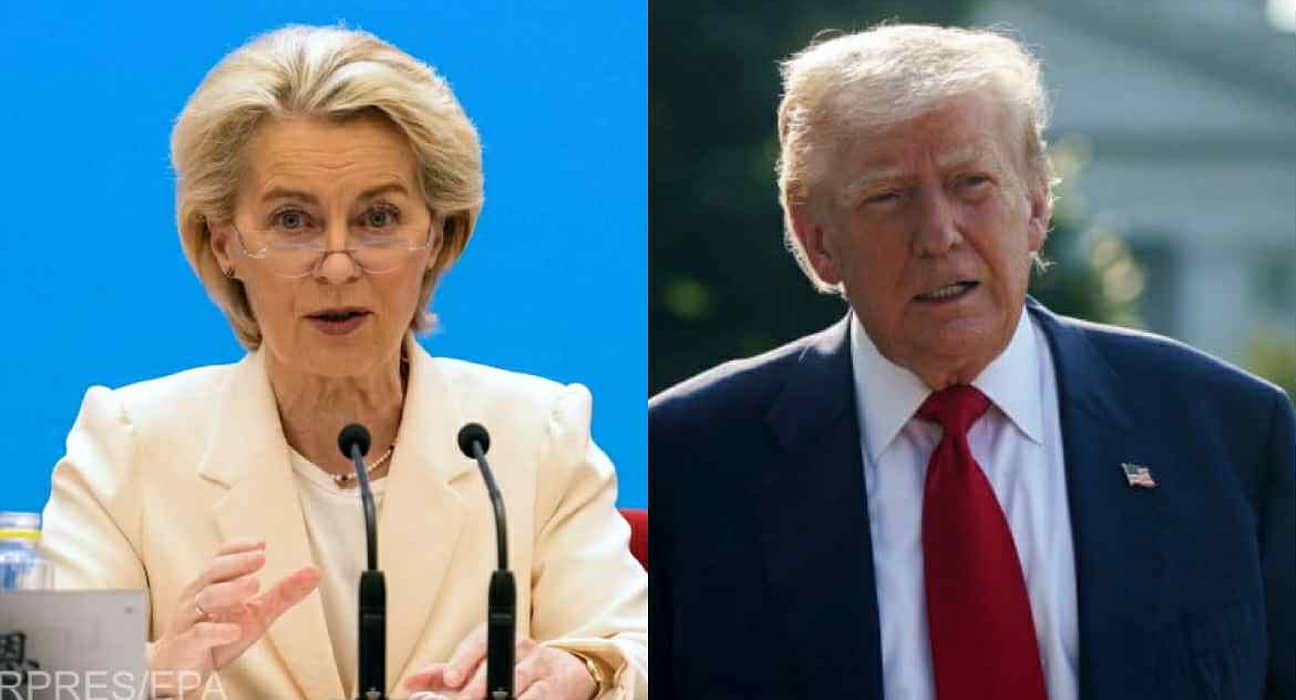 Întâlnire între Ursula von der Leyen și Donald Trump. Taxele vamale între UE și SUA, pe lista discuțiilor