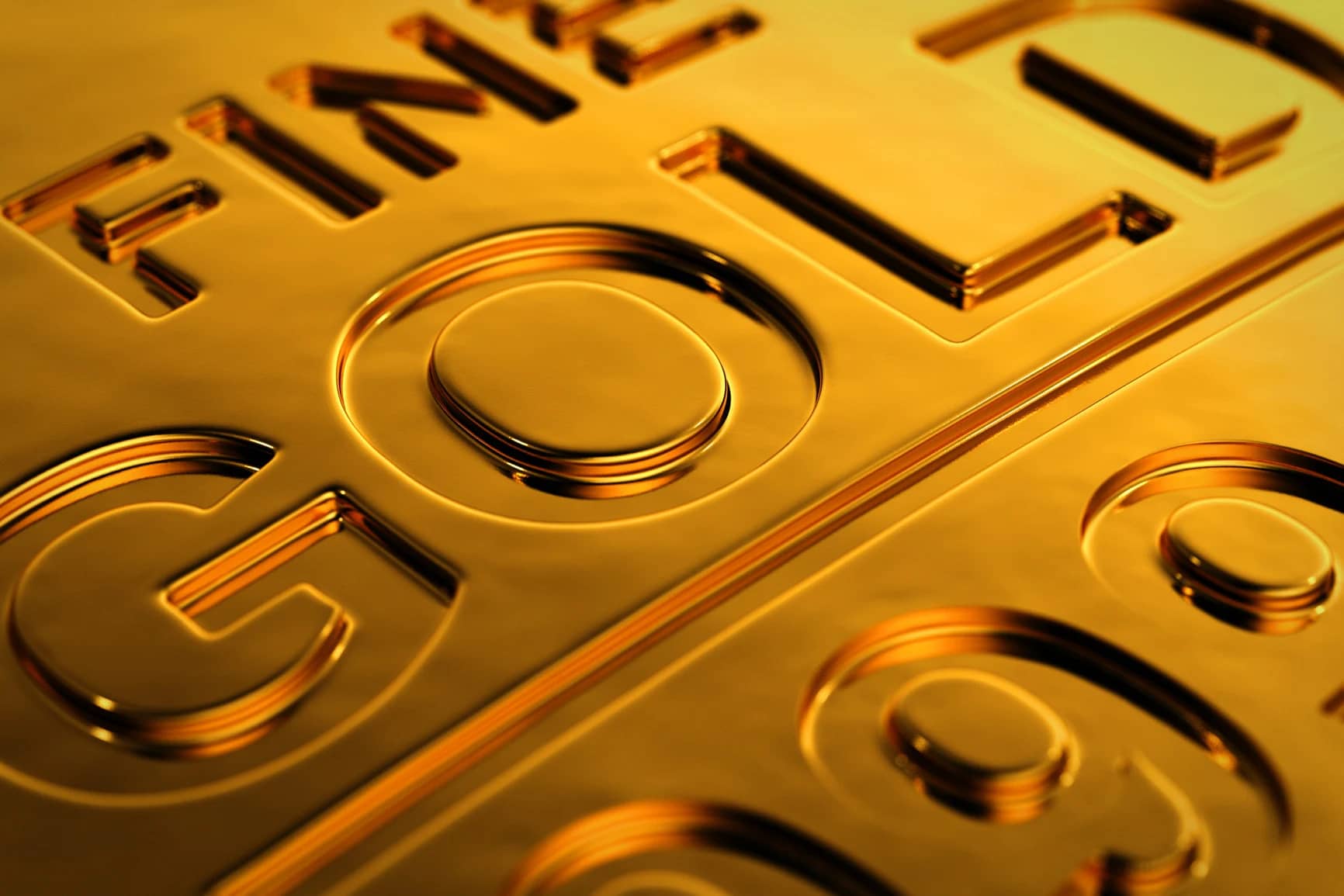 Lingou de aur pe care scrie Fine Gold