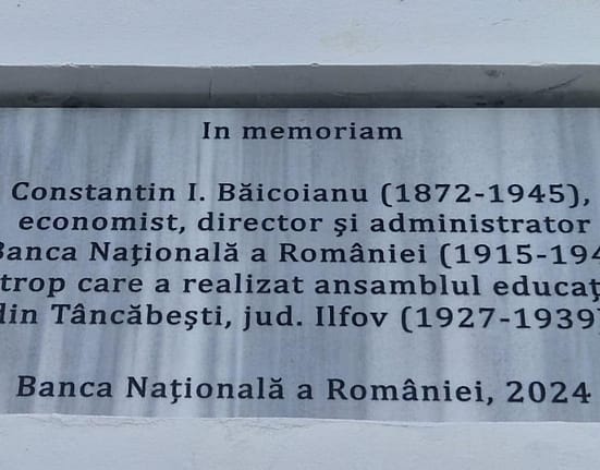 Inaugurarea plăcii comemorative Constantin Băicoianu la Tâncăbești
