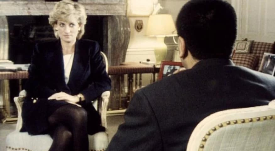 Printesa Diana, în timpul interviului BBC din 1995. FOTO: Captură Video / BBC