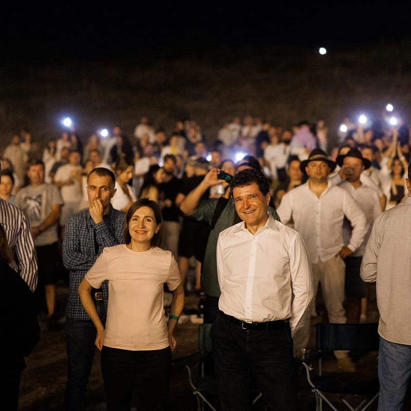 Nicușor Dan în Republica Moldova FOTO Facebook Maia Sandu