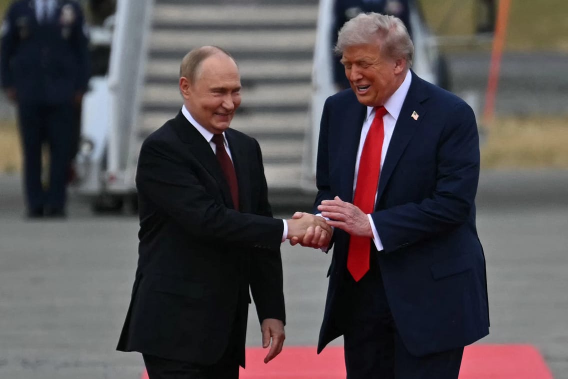 Donald Trump și Putin în Alaska FOTO AFP