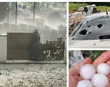 Grindina de mărimea mingii de ping-pong a făcut ravagii la Întorsura Buzăului: culturi distruse, locuințe și mașini avariate