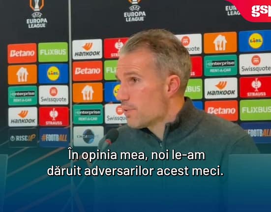 FCSB vs Feyenoord 4-3 » Robin van Persie, după înfrângerea suferită la ultima fază: „În opinia mea, noi le-am dăruit adversarilor acest meci”