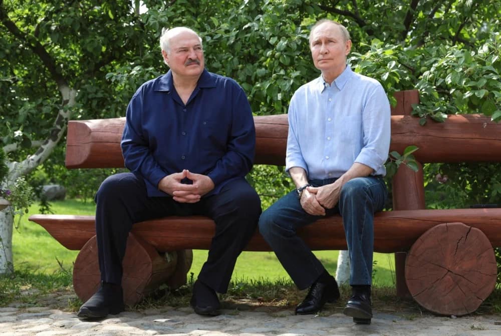 Putin și Lukașenko pe Insula Valaam FOTO EPA-EFE