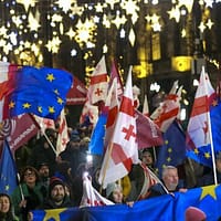 Georgia fierbe: mii de protestatari în stradă, în timp ce partidul aflat la guvernare anunță victoria în alegeri. Poliția a folosit gaze lacrimogene