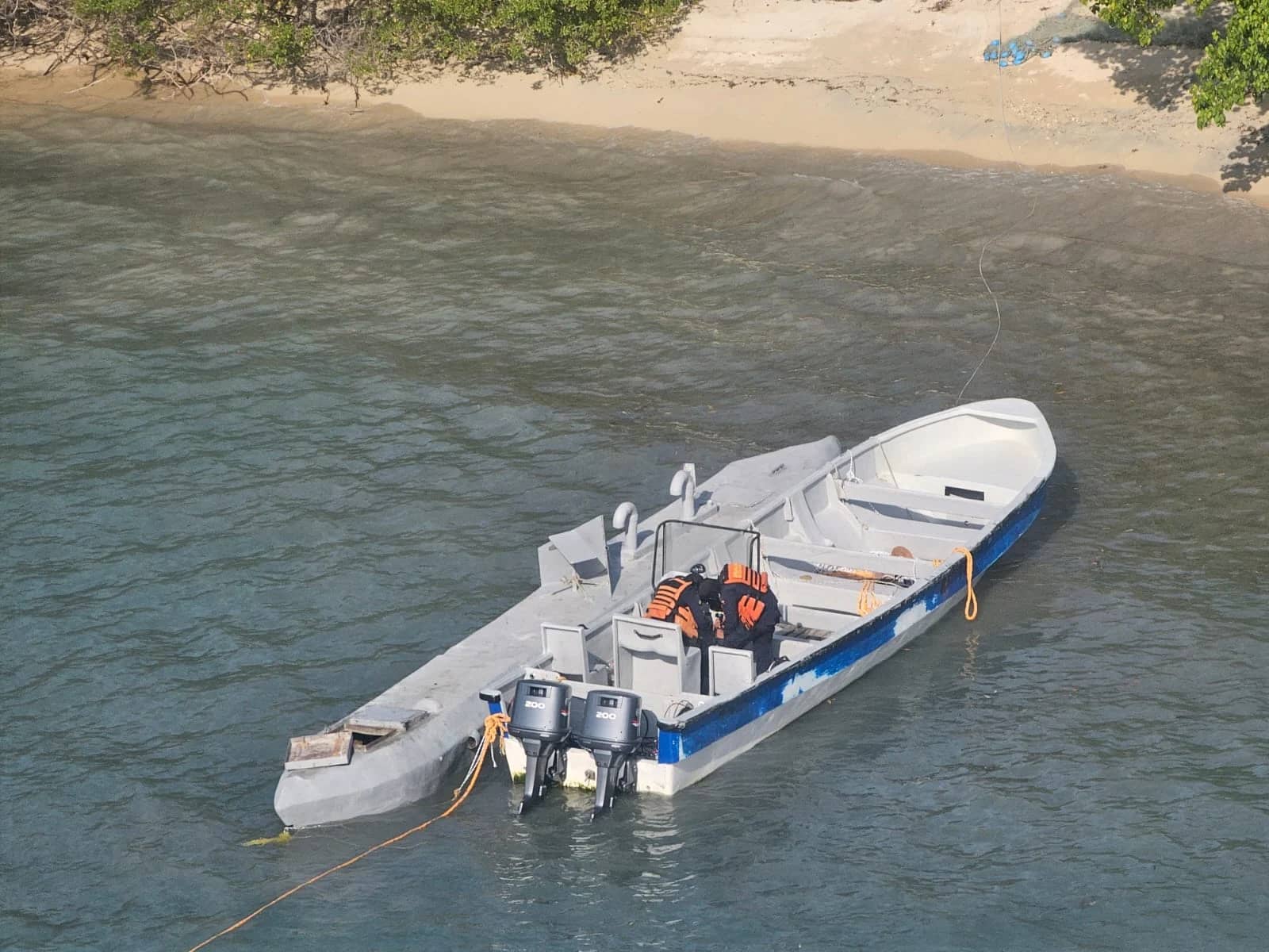 Submarin folosit de traficanții de cocaină, capturat de autoritățile din Columbia FOTO: X