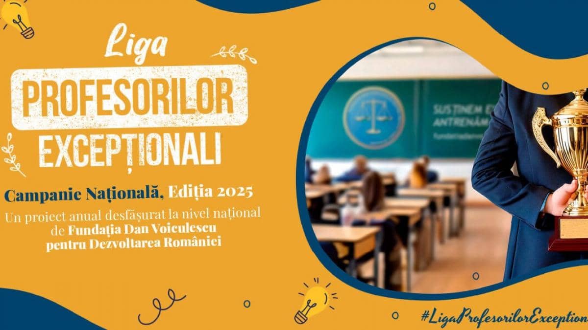 Liga Profesorilor Excepționali a Fundației Dan Voiculescu pentru Dezvoltarea României: sute de înscrieri, sute de povești care inspiră