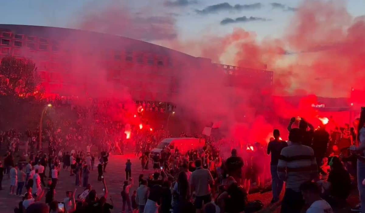 Fanii lui U Cluj s-au ținut de cuvânt! Imagini SENZAȚIONALE surprinse de GSP în timpul derby-ului cu CFR: unde s-a strâns galeria
