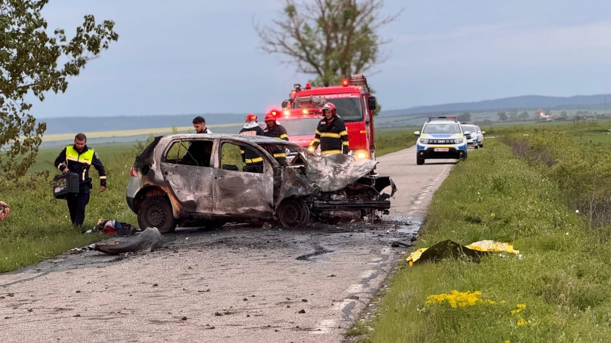 incendiu auto Timis, Blajova