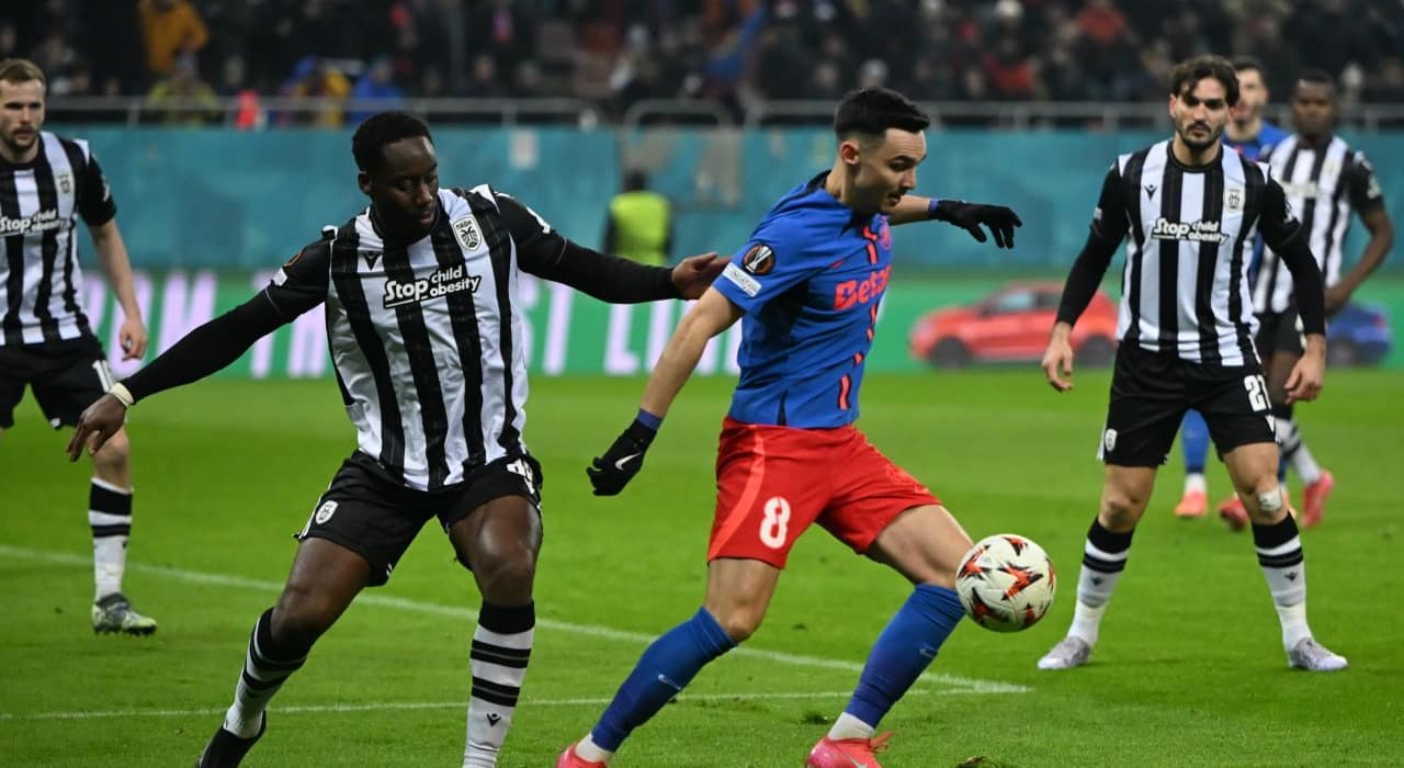 FCSB -0, ACUM! Juri Cisotti deschide scorul în minutul 30. Campioana domină autoritar