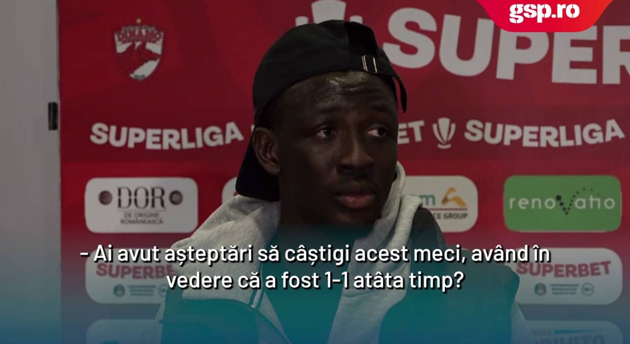 Baba Alhassan a vorbit despre golul marcat în derby-ul din această seară: „N-am avut opțiuni așa că am încercat să șutez”