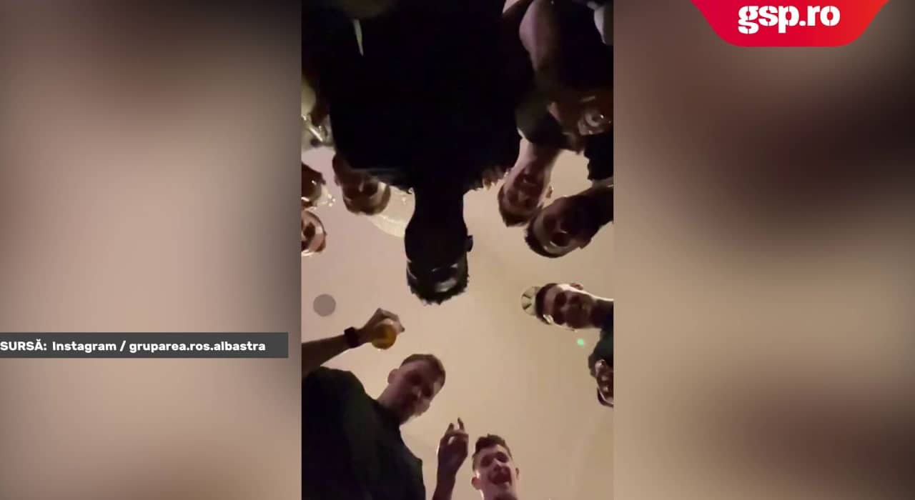 Noi imagini cu bucuria lui FCSB de la Cluj. Cum au primit fanii roș-albaștrilor vestea câștigării titlului