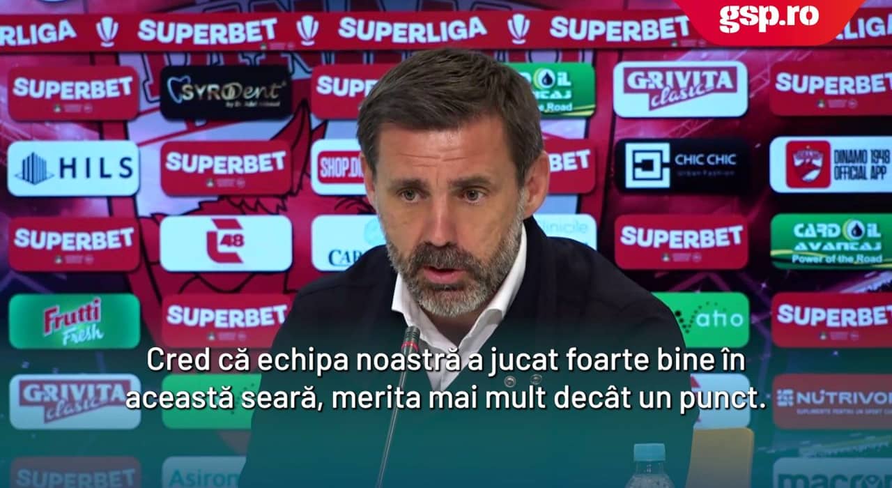 Zeljko Kopic, la conferința de presă de după meci: „Cred că am fost echipa mai bună. Meritam mai mult de un punct.”