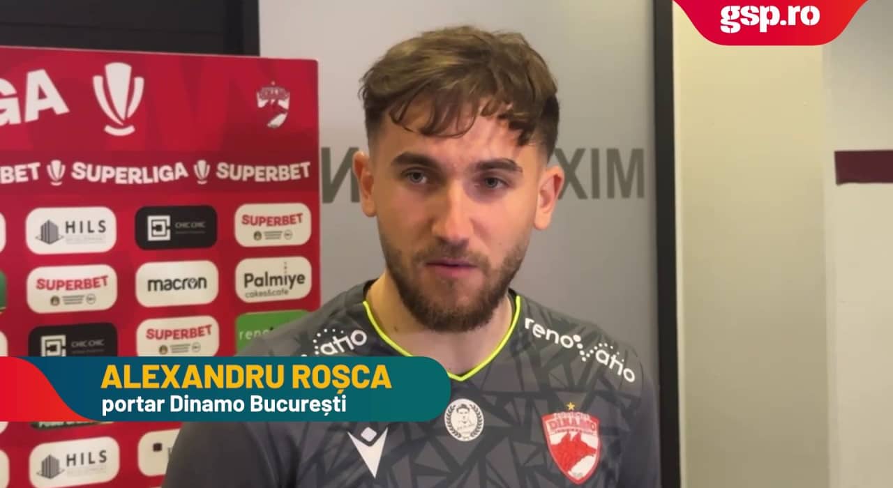 Dinamo vs. Rapid 0-0 » Alexandru Roșca s-a plicitsit în poartă în derby: „Puteam scoate mult mai mult, nici măcar nu m-am murdărit”