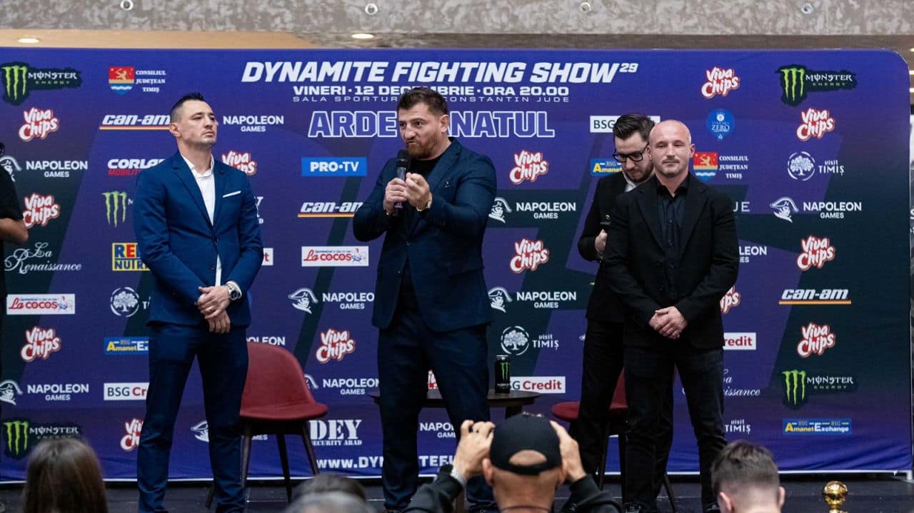 Arde Banatul! Timișoara găzduiește finala Dynamite Fighting Show 2025, iar fanii își pot întâlni favoriții cu o zi înainte de lupte