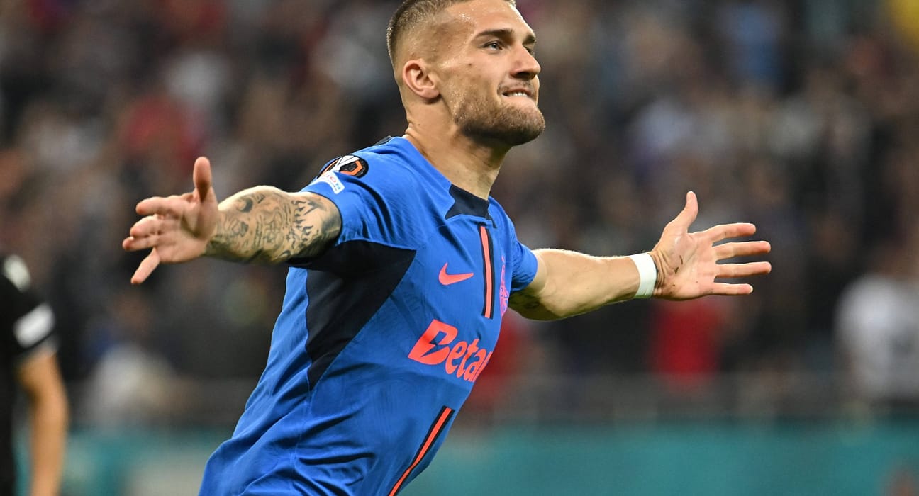 SuperLiga: FCSB, în fruntea clasamentului după victoria clară cu Sepsi. „Dublă” pentru Bîrligea