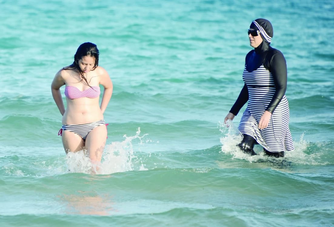 Guvernul sirian cere femeilor să poarte burkini pe plajele private. FOTO arhivă AFP