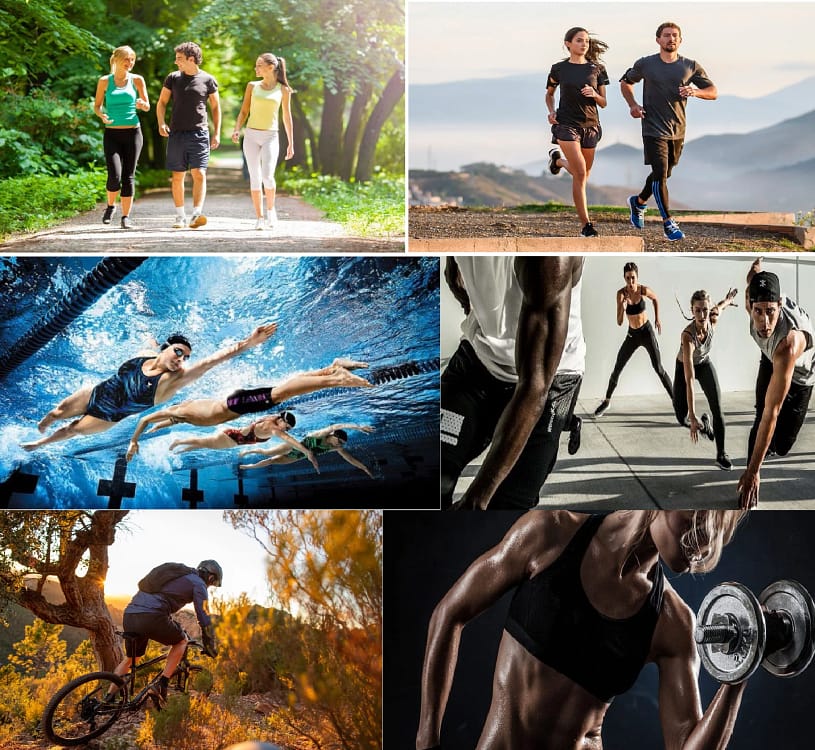 Colaj de imagini cu exercițiile eficiente pentru pierderea în greutate Foto DMS