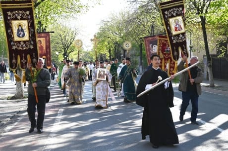 VIDEO Episcopia Giurgiului a organizat o impresionantă procesiune de Florii