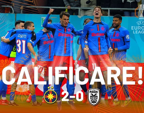 FCSB -off-ul pentru optimile Europa League » Cisotti deschide scorul pe Aren Națională