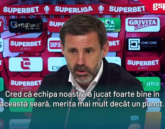 Zeljko Kopic, la conferința de presă de după meci: „Cred că am fost echipa mai bună. Meritam mai mult de un punct.”
