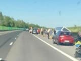 Un mort și 7 copii răniţi, după ce un autocar s-a răsturnat pe autostrada A2. A fost activat Planul Roşu de Intervenţie. FOTO