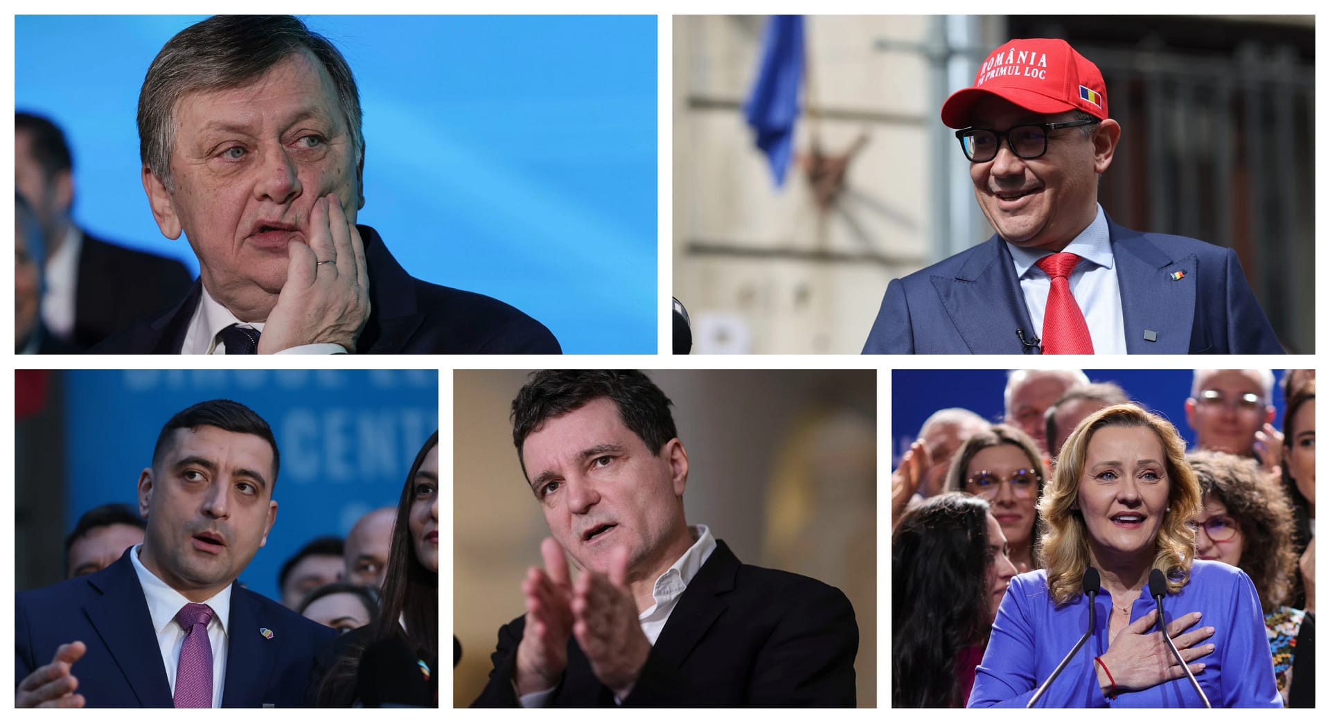 Cei mai promovați candidați în online sunt Crin Antonescu și Victor Ponta FOTO Colaj/Inquam Photos