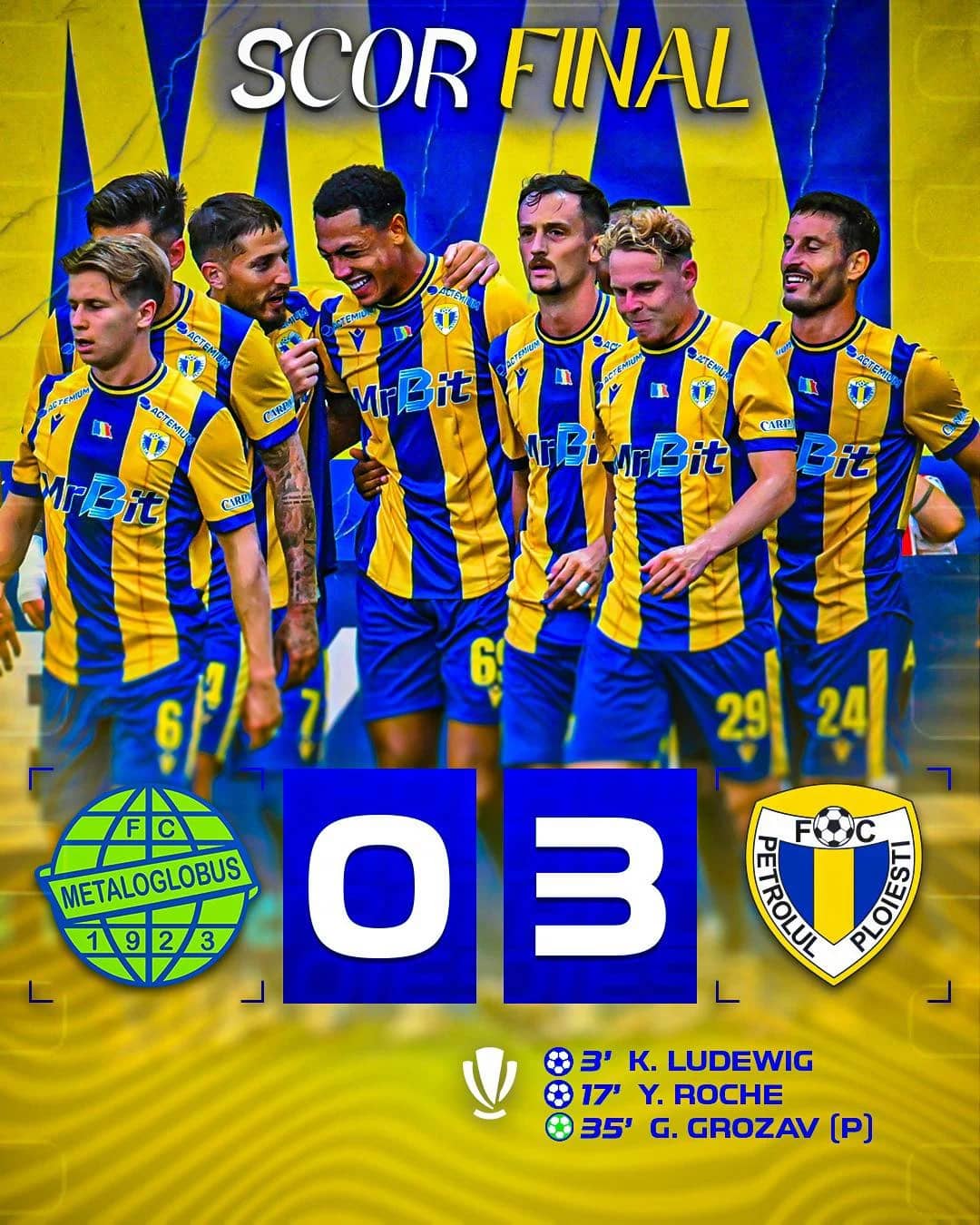 Ploieștenii, la primul succes în acest sezon. Foto Facebok FC Petrolul