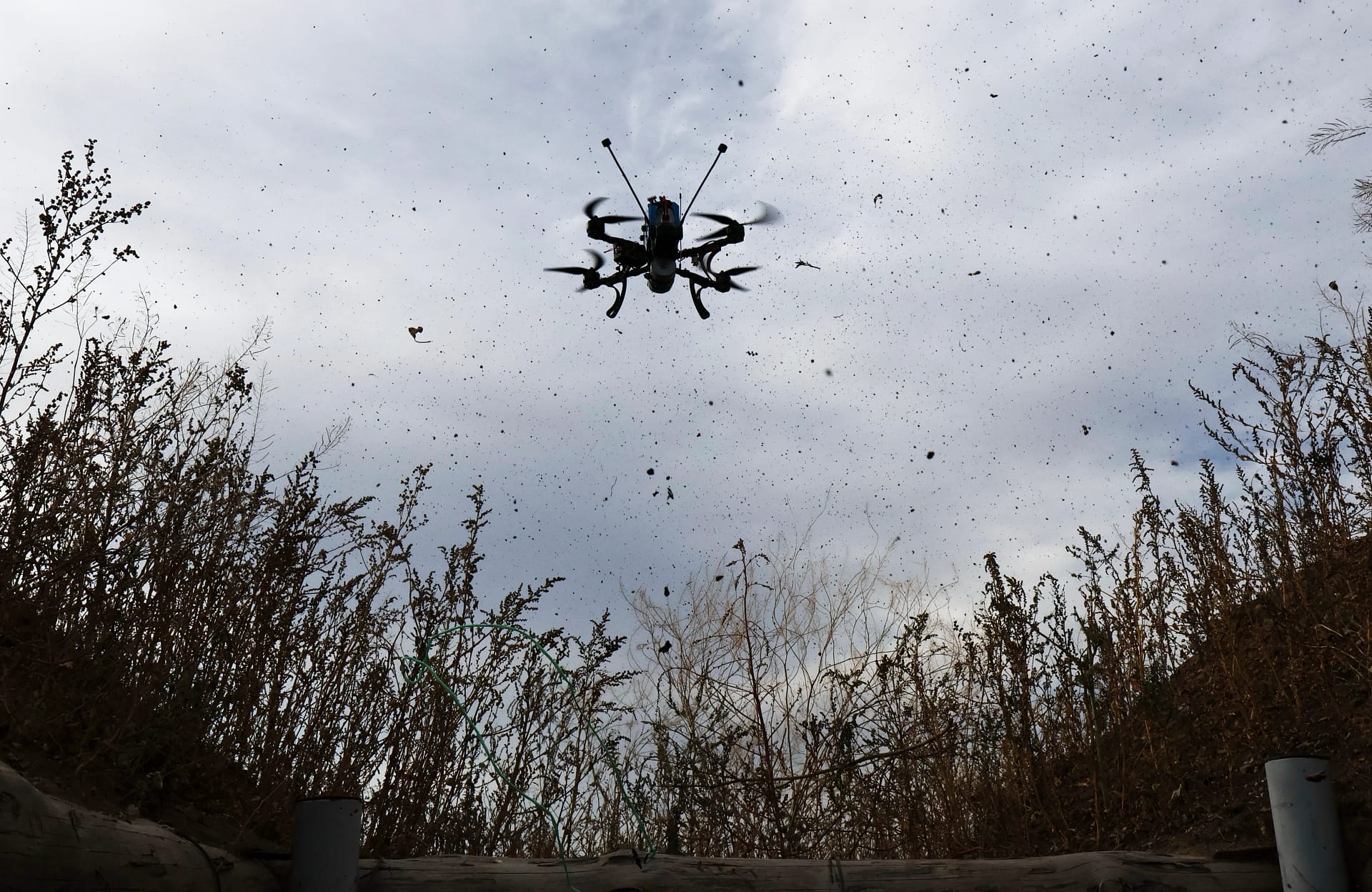 Drone ucrainene pe frontul din Zaporojie FOTO EPA-EFE